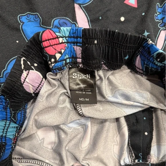 Disney Stitch Character unisex size M Pajama Pants. Lightweight. Gently used. - Picture 3 of 3
